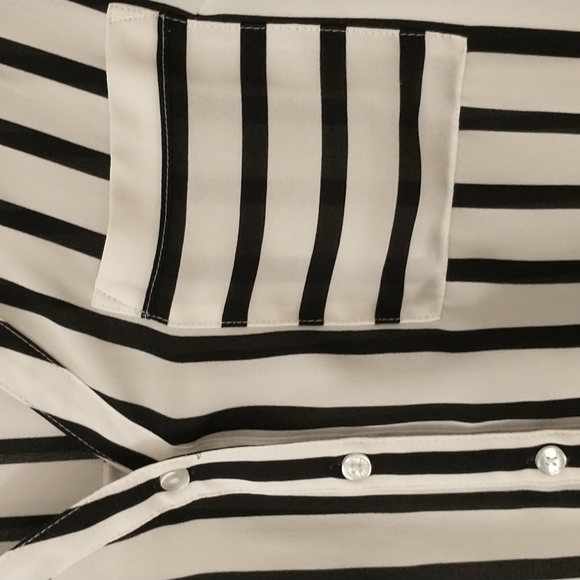 Express Striped Portofino Shirt Small - Picture 3 of 5